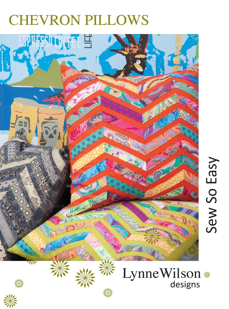 Chevron Pillows LWD pattern quilting
