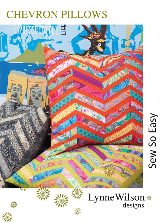 Chevron Pillows LWD pattern quilting