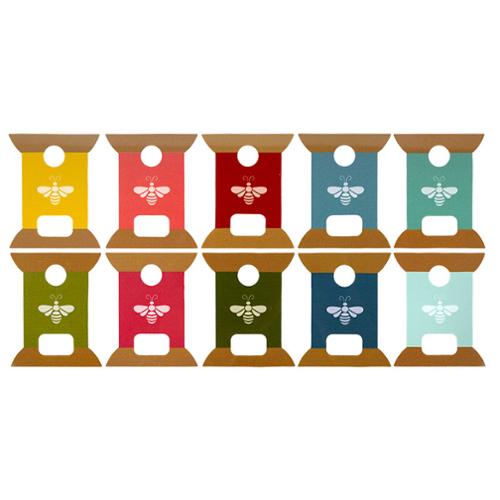 Stitchy Spool Floss Drops pre-wound embroidery floss drop cards