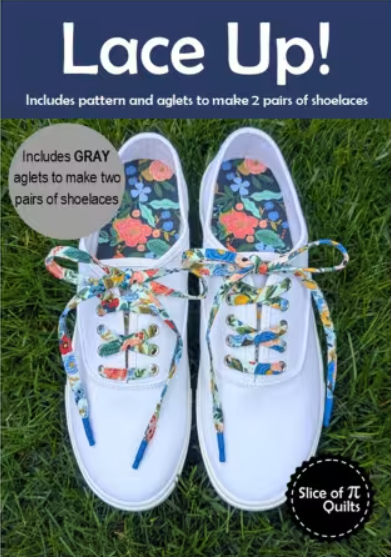 Lace Up Pattern With Gray Aglets