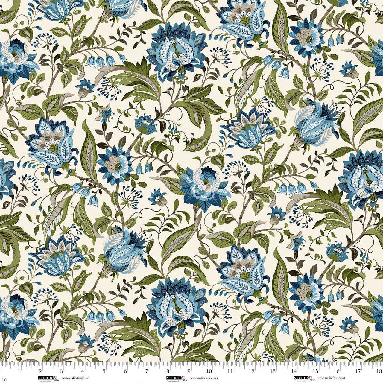 Studio E Ashdown Forest 8401-40 Pale Ecru quilting cotton fabric