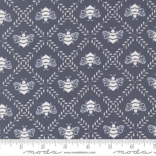 Moda Sun Drenched Canvas Indigo 43204 35CV blue canvas fabric