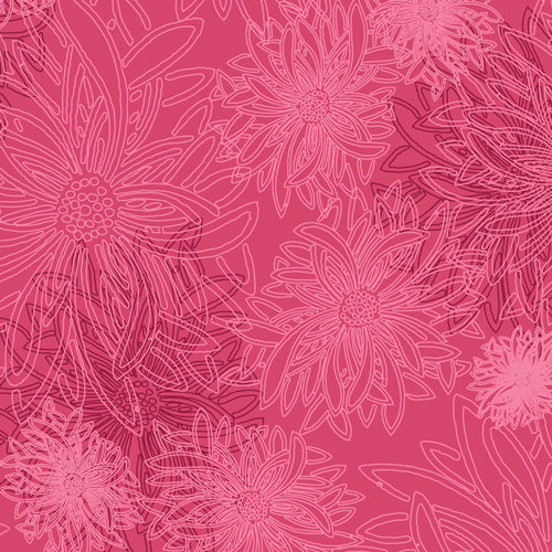 Art Gallery Fabrics Pure Elements Shocking Pink bright pink solid quilting fabric