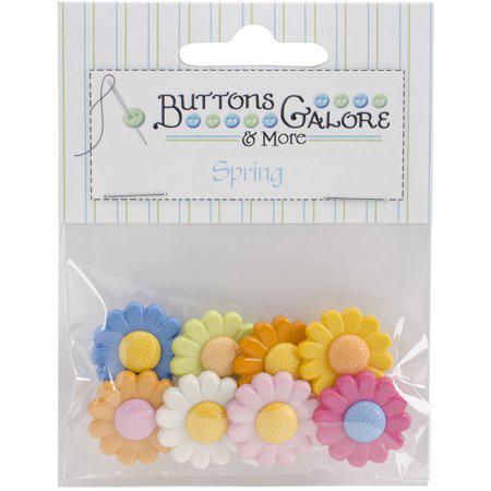 Buttons Galore Flower Power Daisy Delight buttons sewing notion