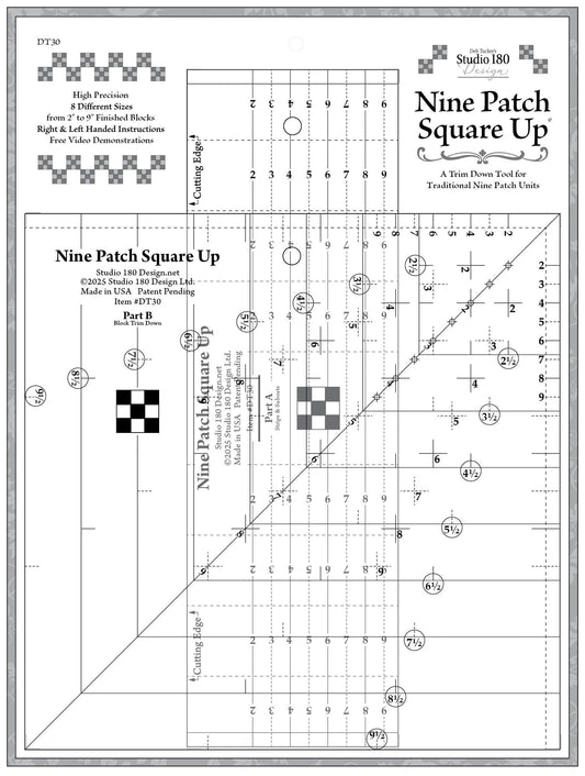 Studio 180 Design Nine Patch Square Up quilting ruler