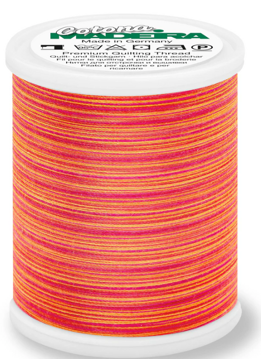 Madeira Cotona 50wt thread in Coral Fish