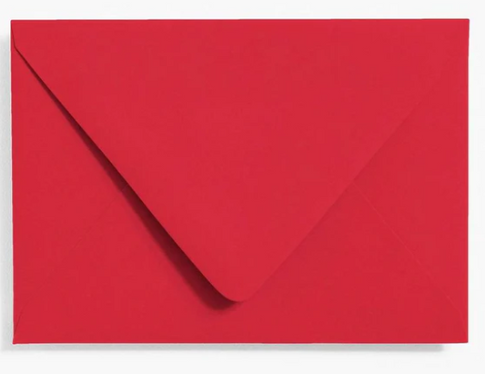 Paper Source red card with envelope gift stationery