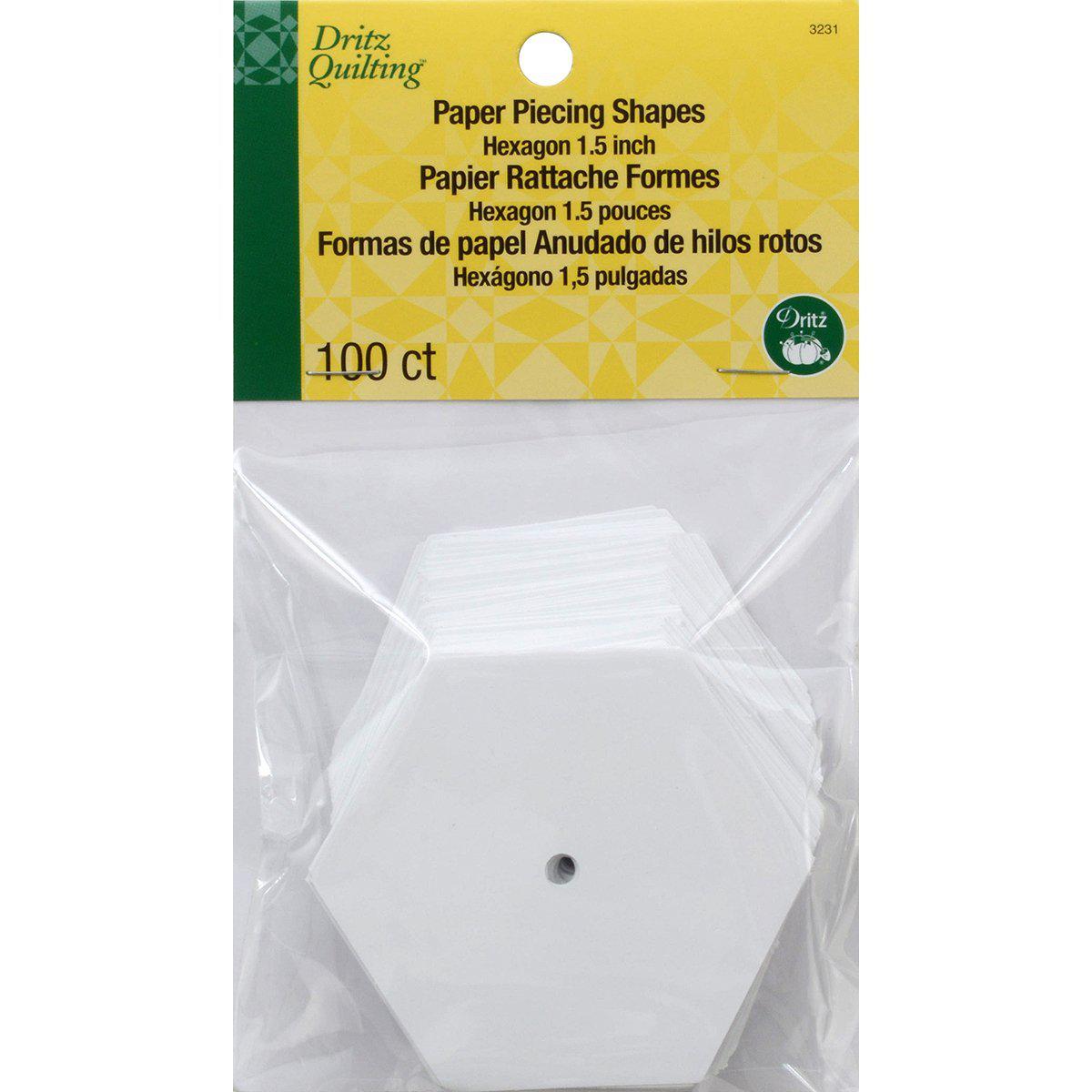 Dritz Quilting Paper Piecing Hexagon EPP notion