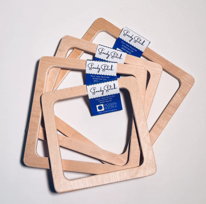 Modern Hoopla - Steady Stitch, stretcher bars - 9X9