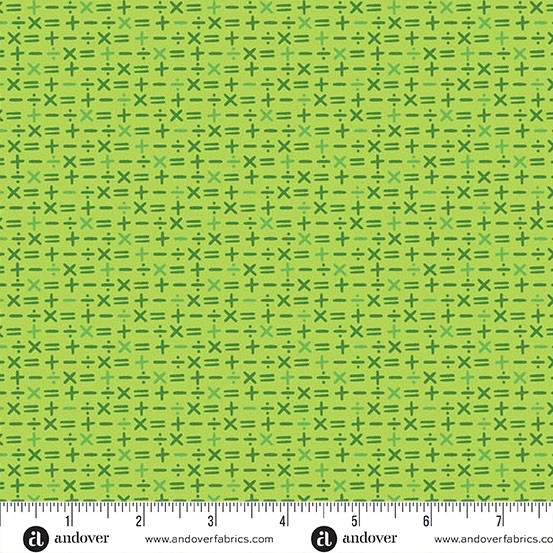 Andover - Back to School - Symbols Guacamole - A-10247-G