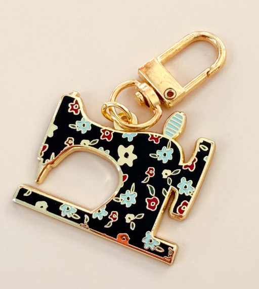 Minki Kim - Black Sewing Machine Enamel Charm