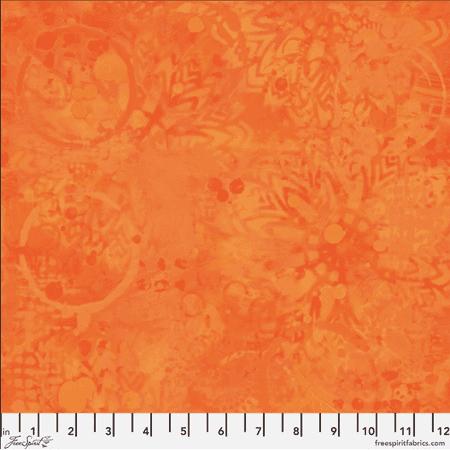 Tonal Graffiti Citrus Sue Penn Free Spirit quilting fabric