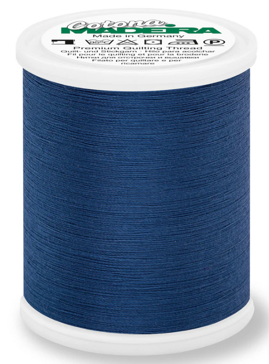 Madeira Cotona 50wt cotton thread spool in Midnight #582