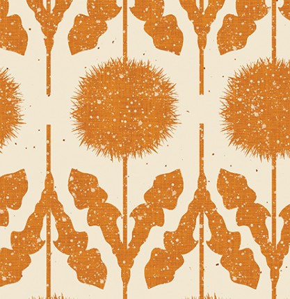 Benartex Wishflower Border Gold quilting cotton fabric