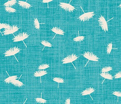 Benartex Windy Day Teal Wishflower quilting cotton