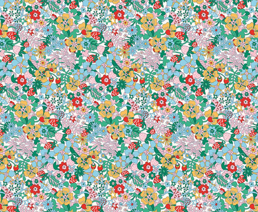 Liberty Everlasting Flowertop Forest B quilting cotton fabric