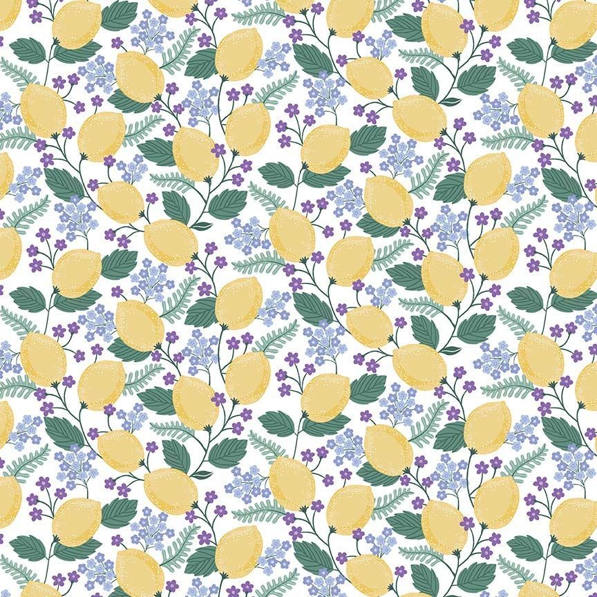 Dear Stella Squeeze the Day White D3594 bee collection quilting cotton