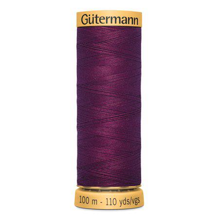 Gutermann 110 yd Cotton Natural Thread-Wine
