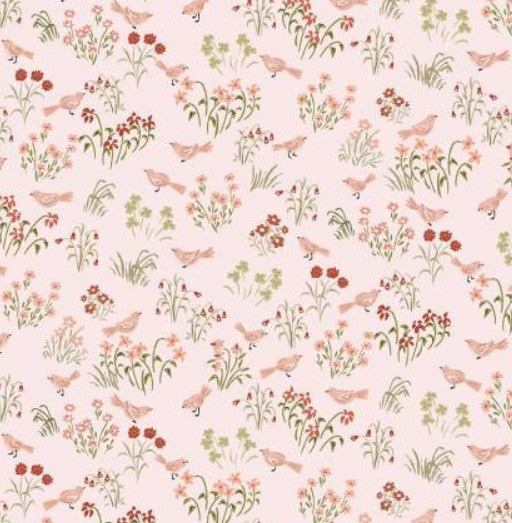 Poppie Cotton - My Darling Deer - Blush - Little Bird DD25994 Fabric