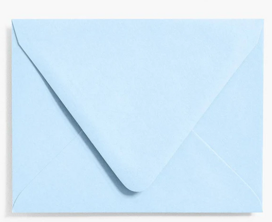Paper Source blue card with envelope stationery gift