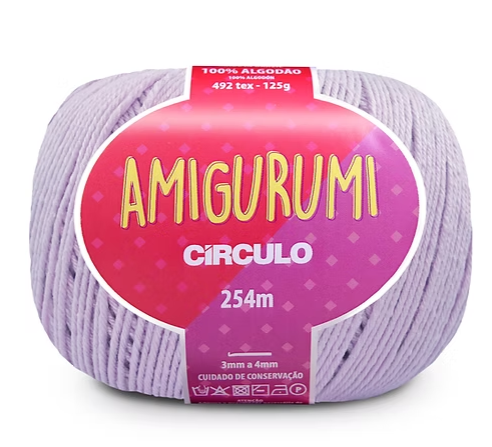 Ball of Circulo Amigurumi 100% cotton yarn in Candy Lilac