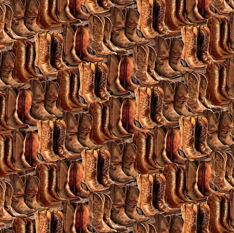 Blank Quilting Spurs Spirit 4523 Brown cotton