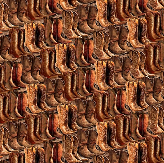 Blank Quilting Spurs Spirit 4523 Brown cotton