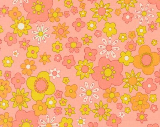 Moda Happy Daze Bubblegum 33841-12 novelty quilting cotton pink