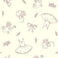 Michael Miller Ballet Toile DDC12593-BLUS-D blue sky fabric