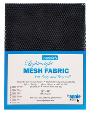 ByAnnie lightweight mesh in navy half-yard package for bag making