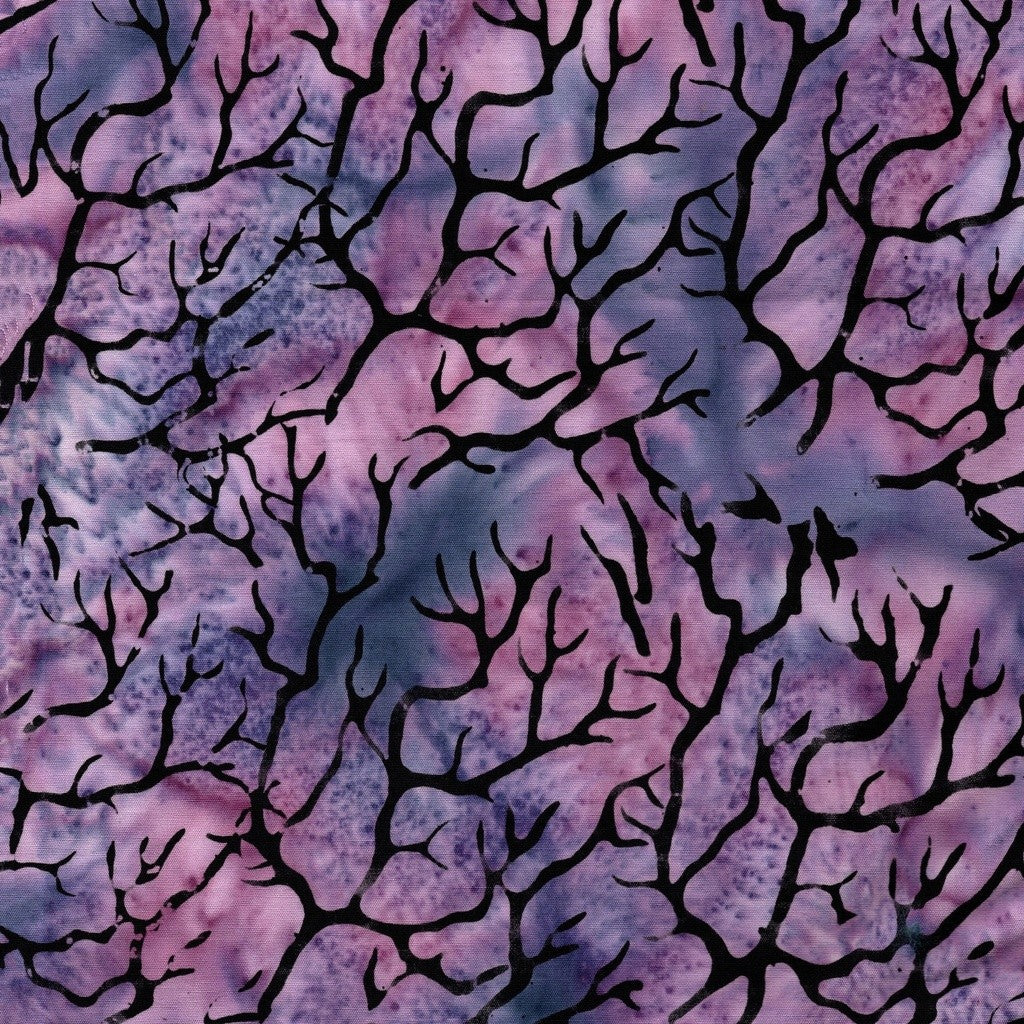 Island Batik - Boo Bash - Jerry Khiev - Branches - Purple Foxglove 122554410