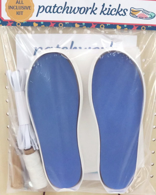 Patchwork Kicks White Soles Size 10 US Women's All Inclusive Kit
