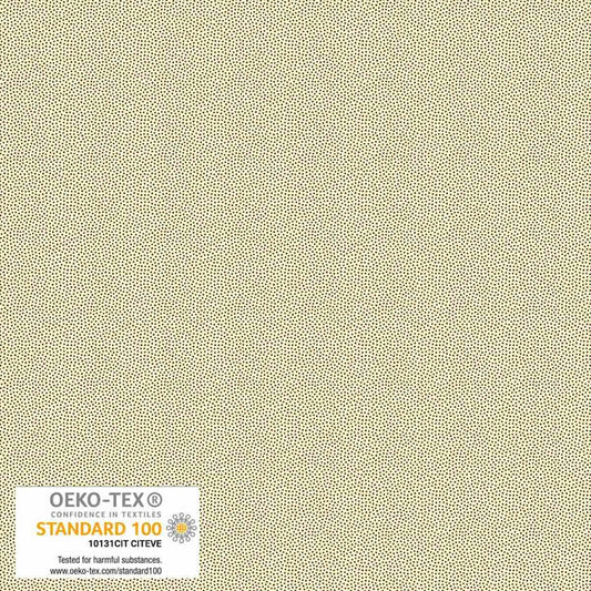 Petits Points Cream Brown tonal pin-dot quilting cotton by Stof for Blank Quilting