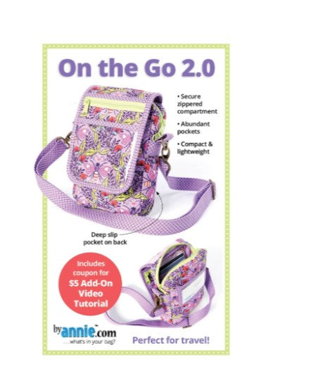 On the Go 2.0 ByAnnie carry-all bag pattern with organizational pockets