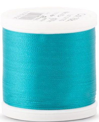 Spool of Madeira Polyneon 40wt thread in Wild Peacock, color 1685