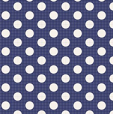 Tilda Medium Dots Night Blue tonal dot cotton quilting fabric
