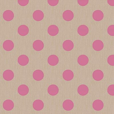 Tilda Chambray Dots Pink spot print woven fabric
