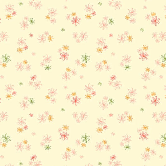 Windham Lush Life Dappled Daisies Ivory 54717-3 quilting cotton