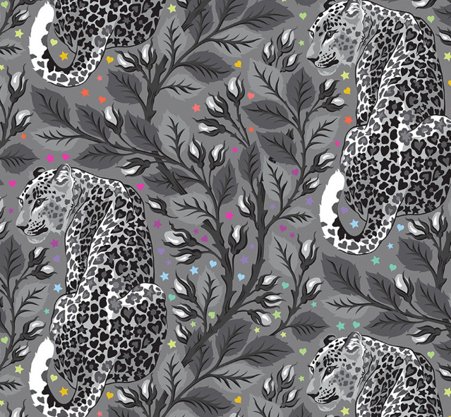 Tula Pink Birthmark Shadow grey quilting cotton FreeSpirit