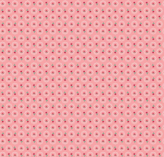 Riley Blake - Berry & Sage - Lori Holt - Heritage Coral C17381 Fabric