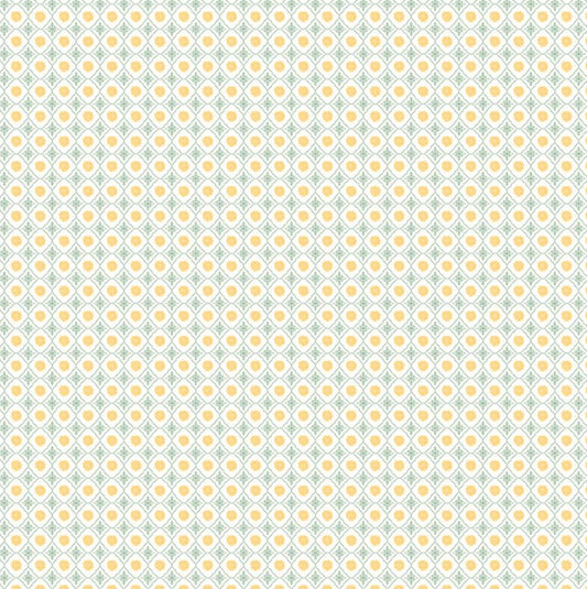 Poppie Cotton Charmed Celery cotton quilting fabric