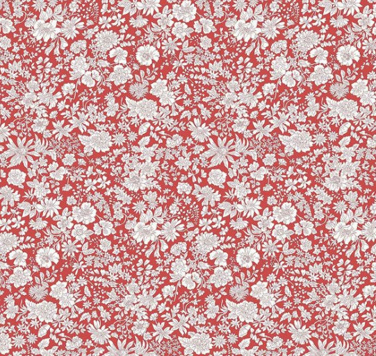 Liberty Emily Belle Crimson Tana Lawn cotton fabric