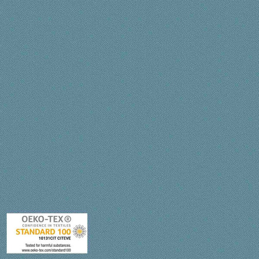 Petits Points Dusty Blue tonal pin-dot quilting cotton by Stof for Blank Quilting