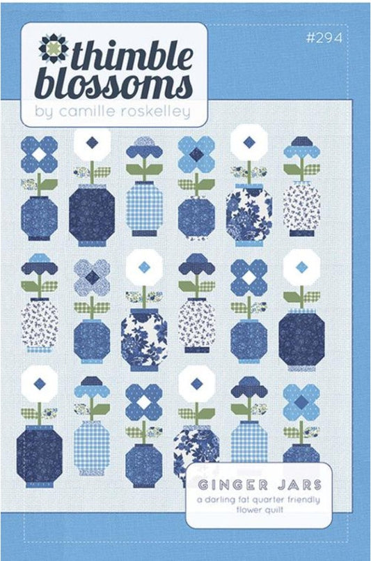 Ginger Jars G Moda Thimble Blossoms quilting cotton fabric