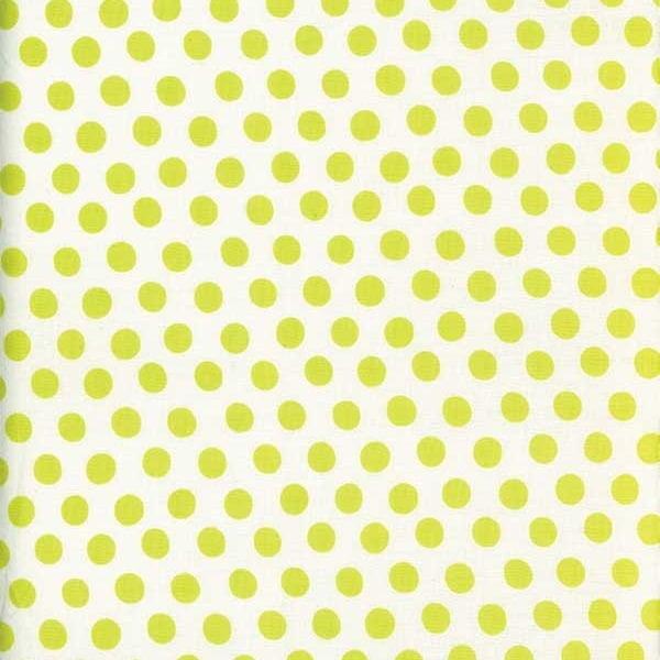 Kaffe Fassett Perennials Spot Dot Sprout green quilting fabric