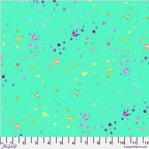 Tula Pink Tula's True Colors Fairy Dust Mint