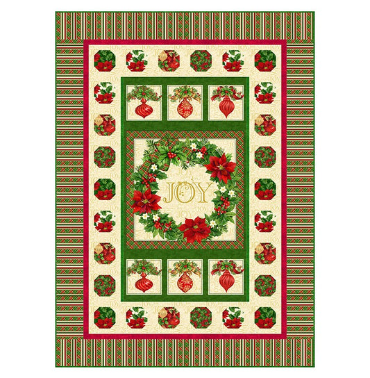 Northcott - Ornaments & Wreath PTN3622 Quilt Pattern