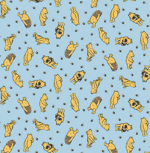 Riley Blake - Winnie the Pooh - Toss Blue