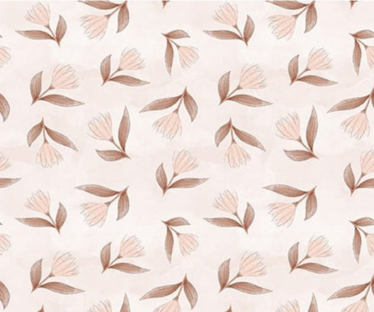 Petals and Pewter blush 4568-20 Blank Quilting floral fabric