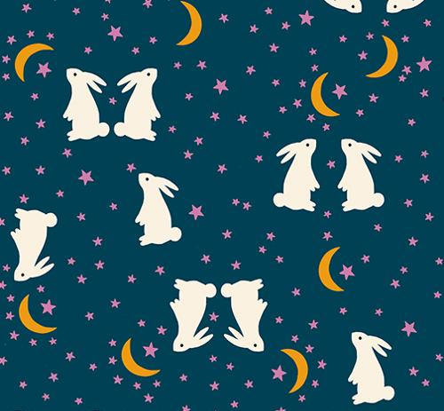 Ruby Star Society - Mystic Fable - Alexia Abegg - Dark Blue/Galaxy Bunnies